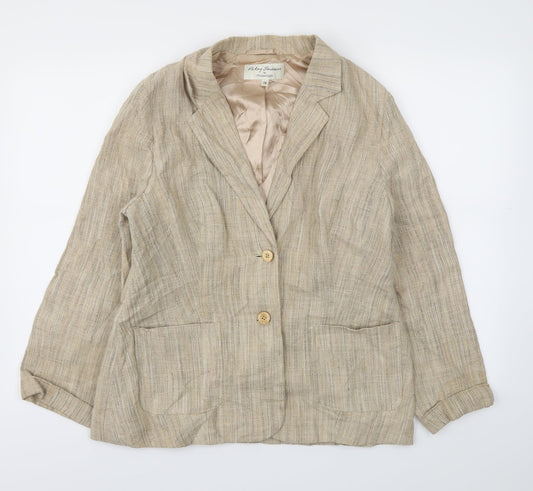 PASTY SEDDON  Womens Beige   Jacket Blazer Size 14