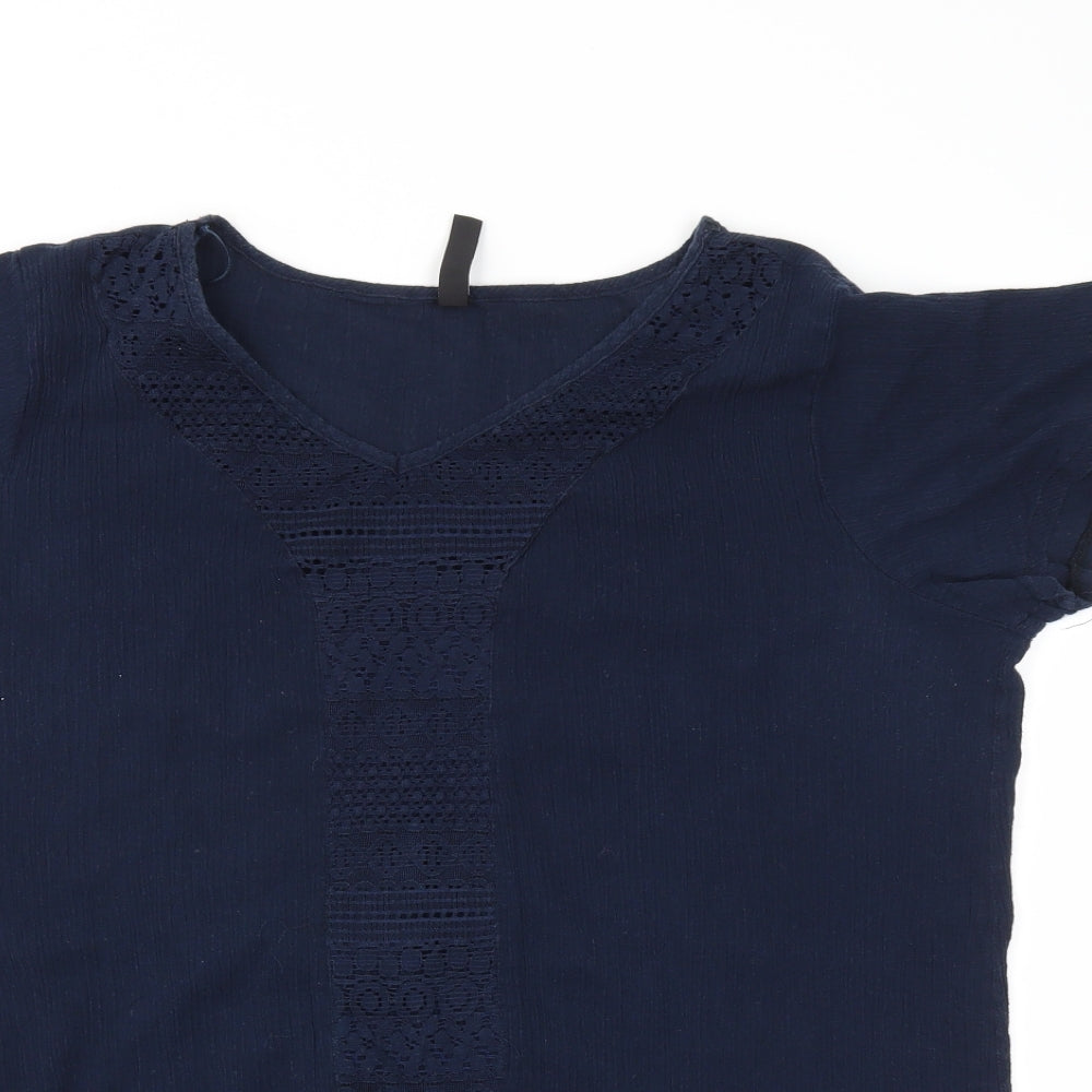 Maxi Blue Womens Blue   Basic T-Shirt Size L
