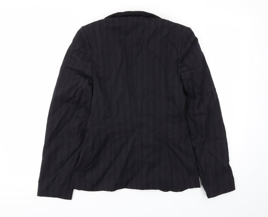 BAY  Womens Black Ikat  Jacket Blazer Size 10