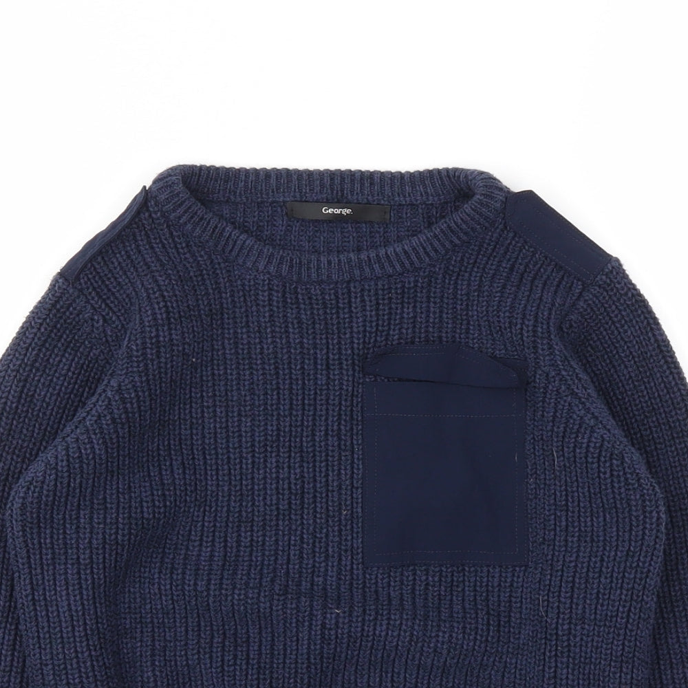 George Boys Blue   Pullover Sweatshirt Size 7-8 Years