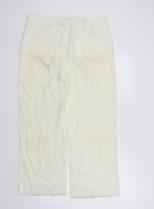 M&S Womens Beige   Trousers  Size 16 L29 in