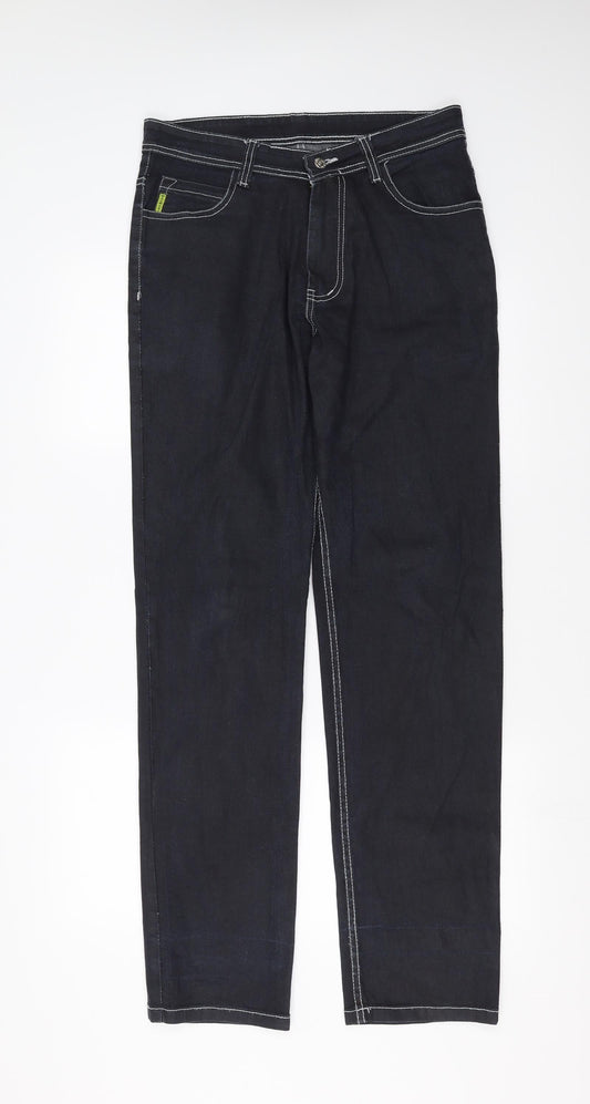 Preworn Womens Blue  Denim Snow Pants Trousers Size 32 in L33 in