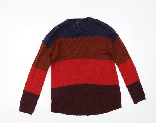 New Look Womens Multicoloured Striped  Pullover Jumper Size S