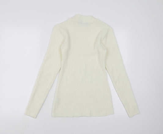I SAW IT FIRST Womens Ivory   Pullover Jumper Size S