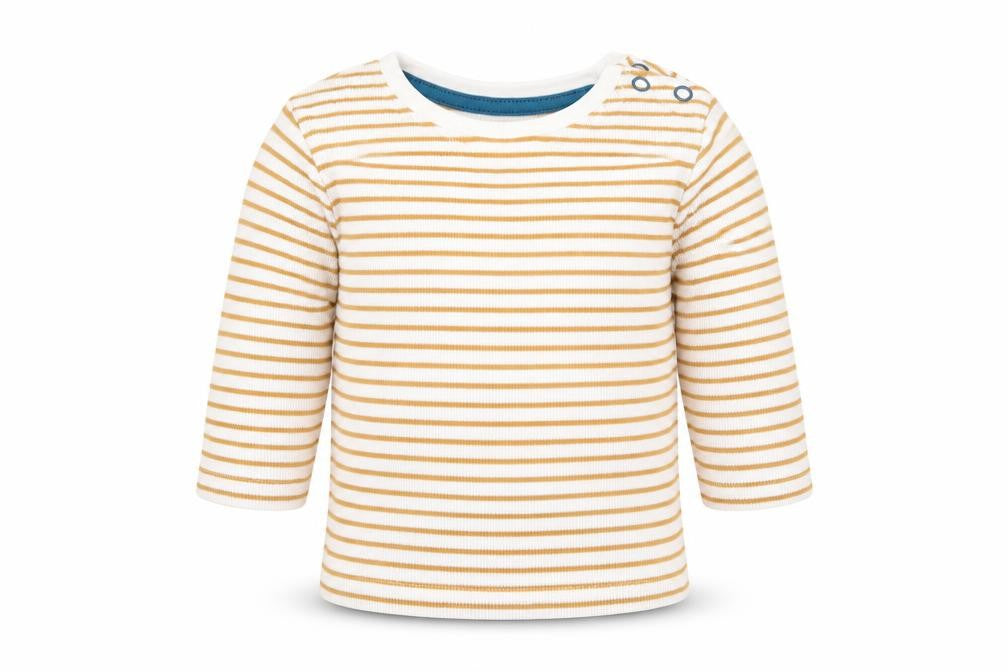 Marks and Spencer Baby Beige Striped  Basic T-Shirt Size 3-6 Months