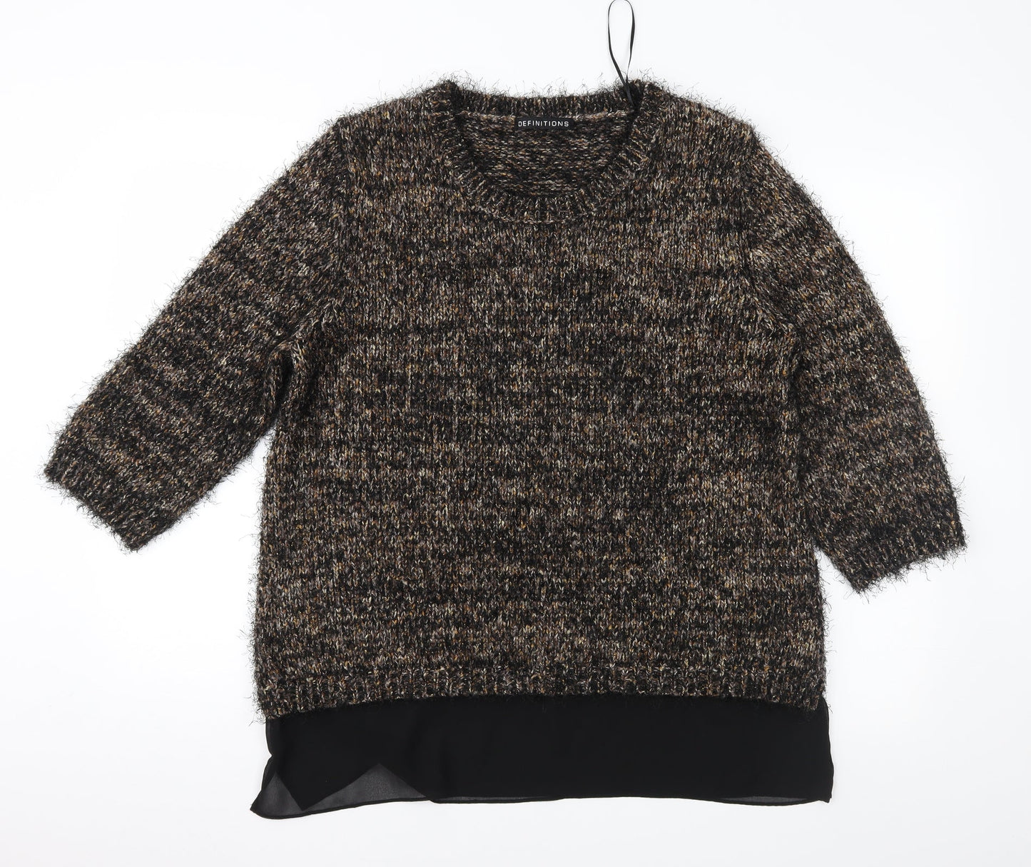 Deffinitions Womens Brown   Pullover Jumper Size 16
