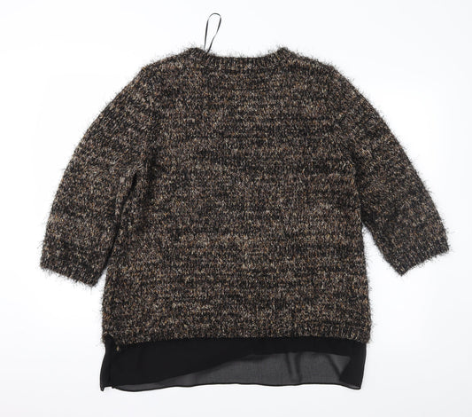 Deffinitions Womens Brown   Pullover Jumper Size 16