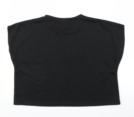 Femme Luxe Womens Black   Basic Blouse Size M