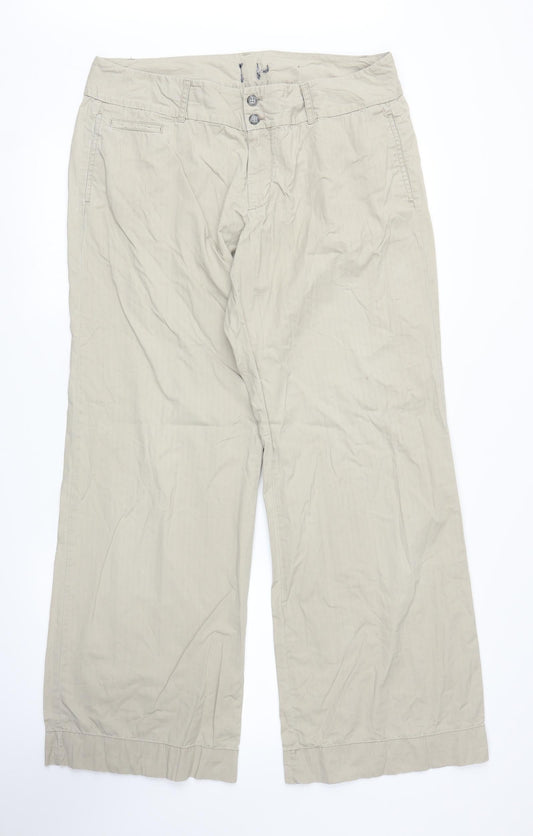 Preworn Womens Beige   Carpenter Trousers Size L L28 in