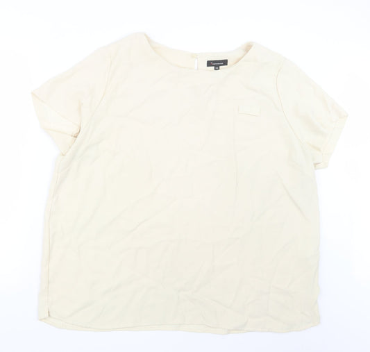 Incorporatewear Womens Ivory   Basic T-Shirt Size 24