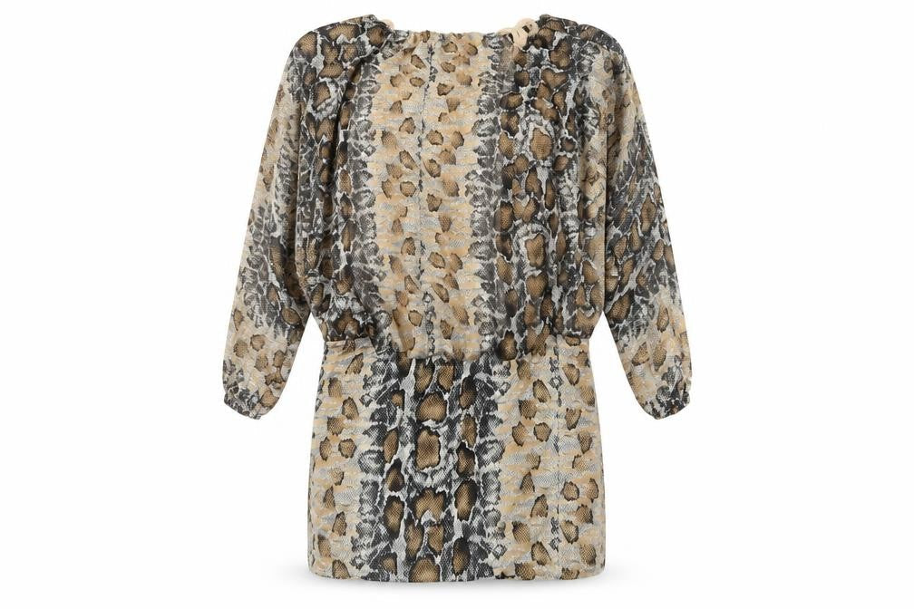 Womens Brown Animal Print  Shift  One Size