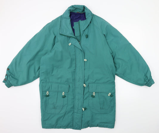 Preworn Womens Green   Overcoat Coat Size 12