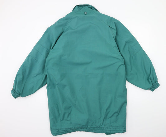 Preworn Womens Green   Overcoat Coat Size 12
