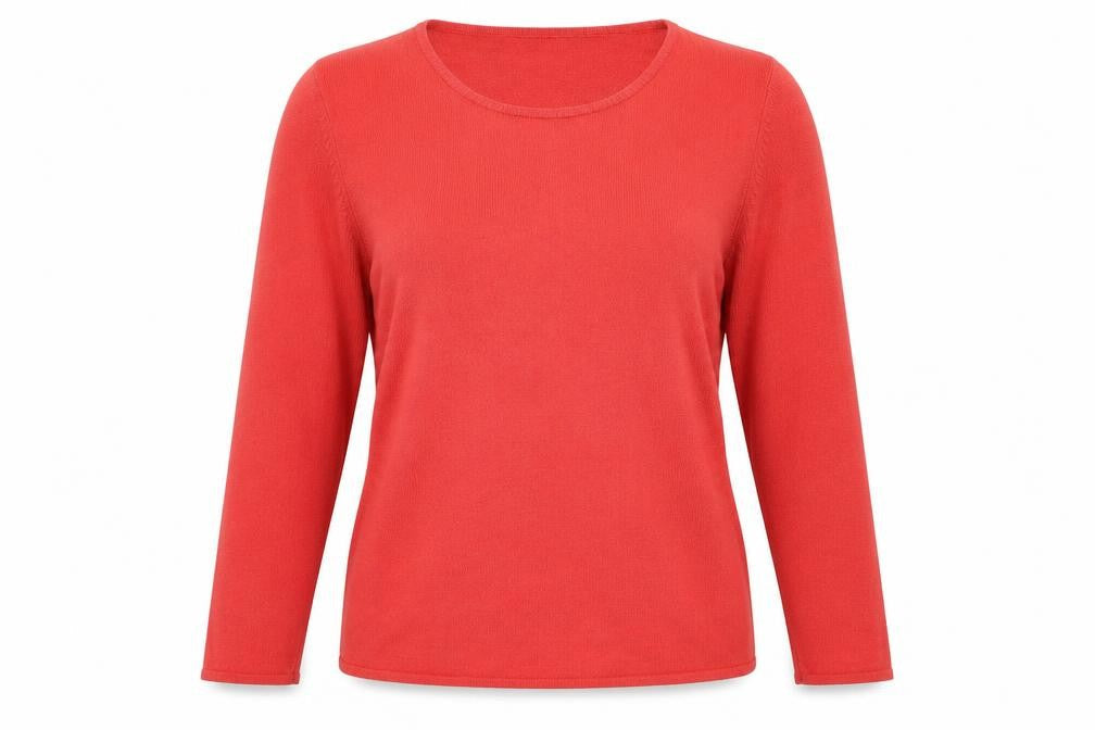 Bonmarché Womens Red Knit Pullover Jumper Size M