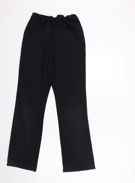 Preworn Womens Black   Trousers  Size 10 L28 in