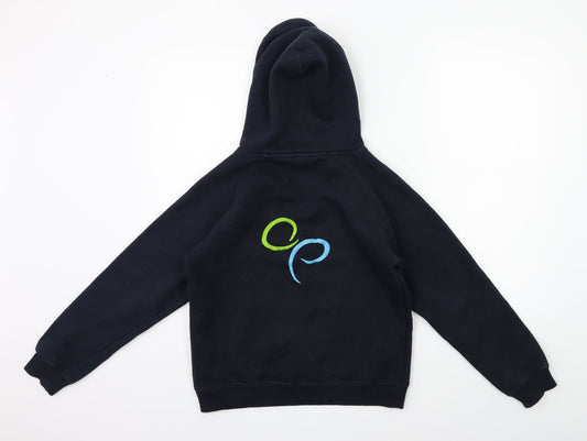 papini Boys Black   Pullover Hoodie Size 11-12 Years