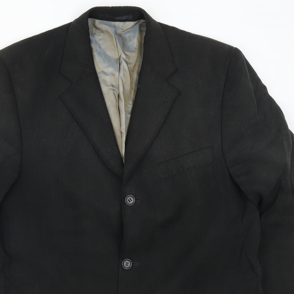 Fellini Mens Grey   Jacket Suit Jacket Size 40