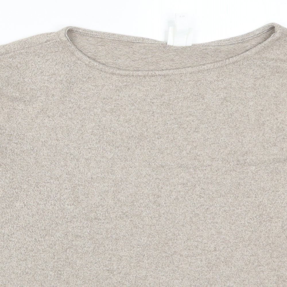 H&M Womens Beige   Pullover Jumper Size S