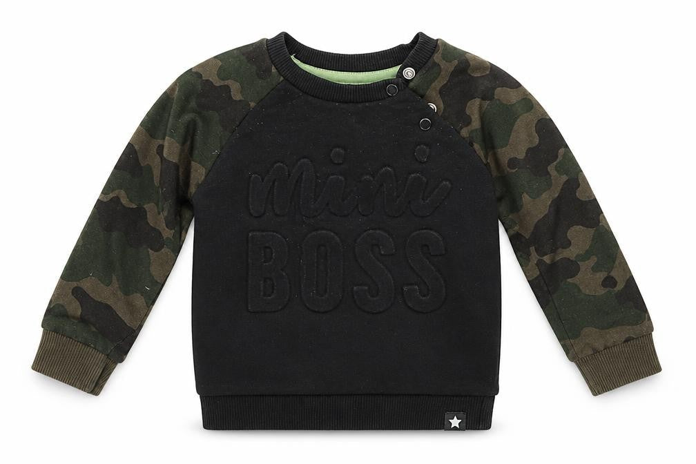 F&F Boys Black   Pullover Jumper Size 6-9 Months
