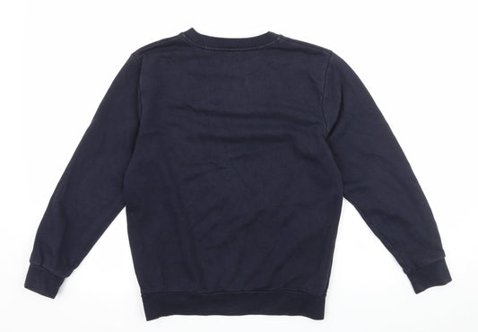 George Boys Blue  Jersey Pullover Sweatshirt Size 9-10 Years