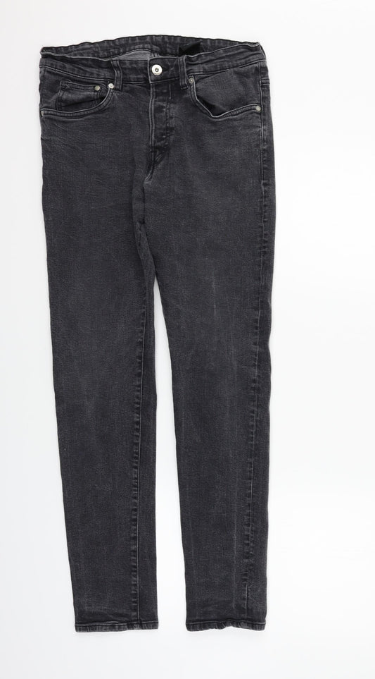 H&M Womens Grey   Straight Jeans Size 30 in L32 in