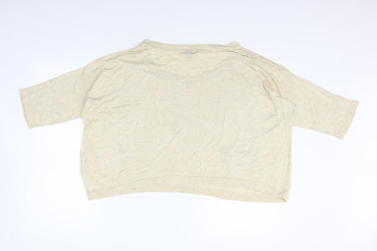 H&M Womens Beige   Pullover Jumper Size L