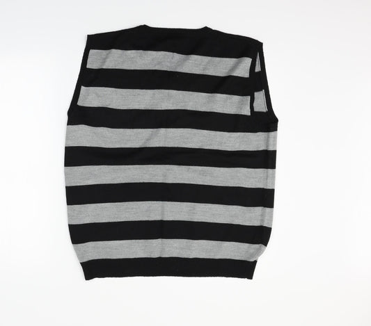 Cedar Wood State Womens Grey Striped  Pullover Jumper Size XL