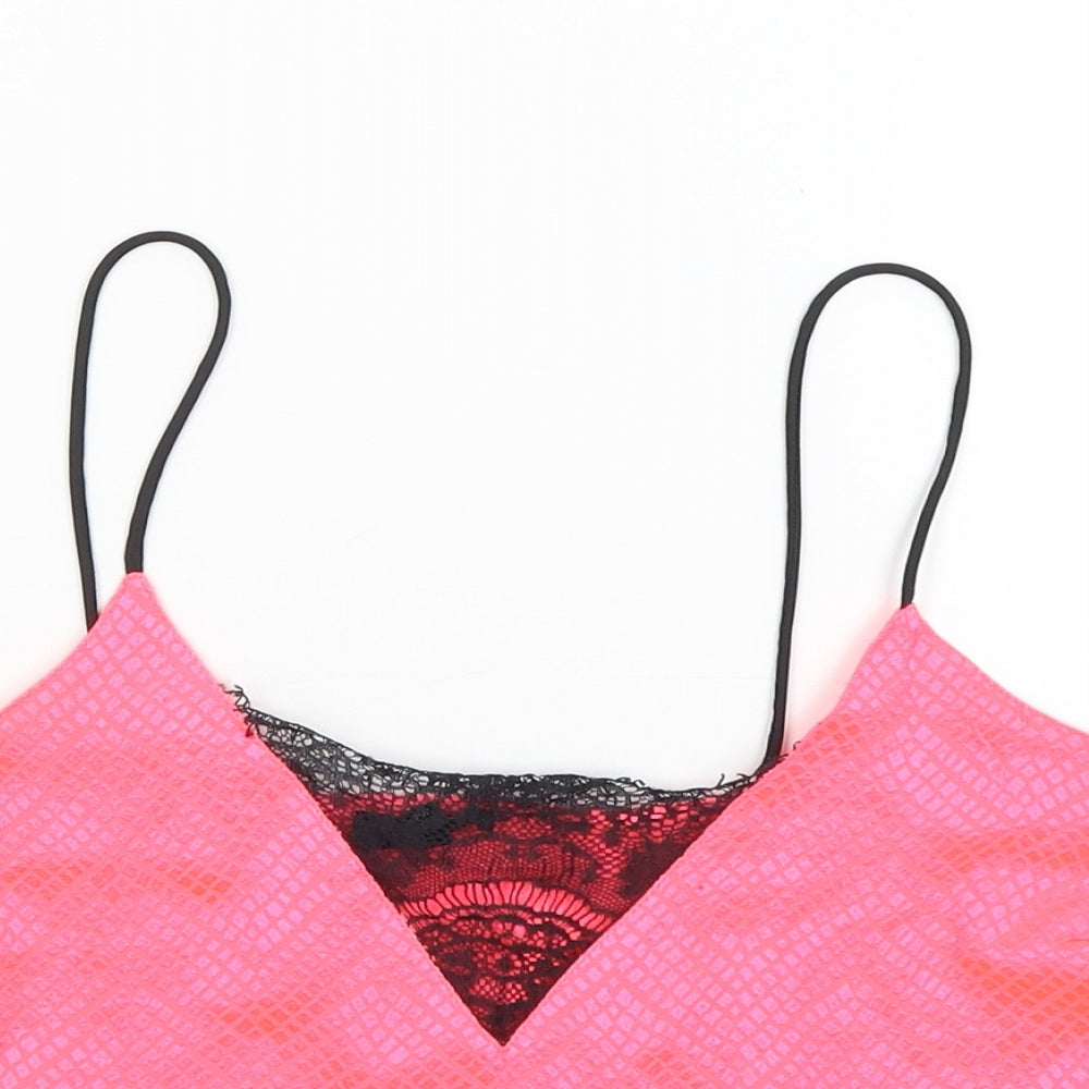River Island Womens Pink   Cropped Tank Size S