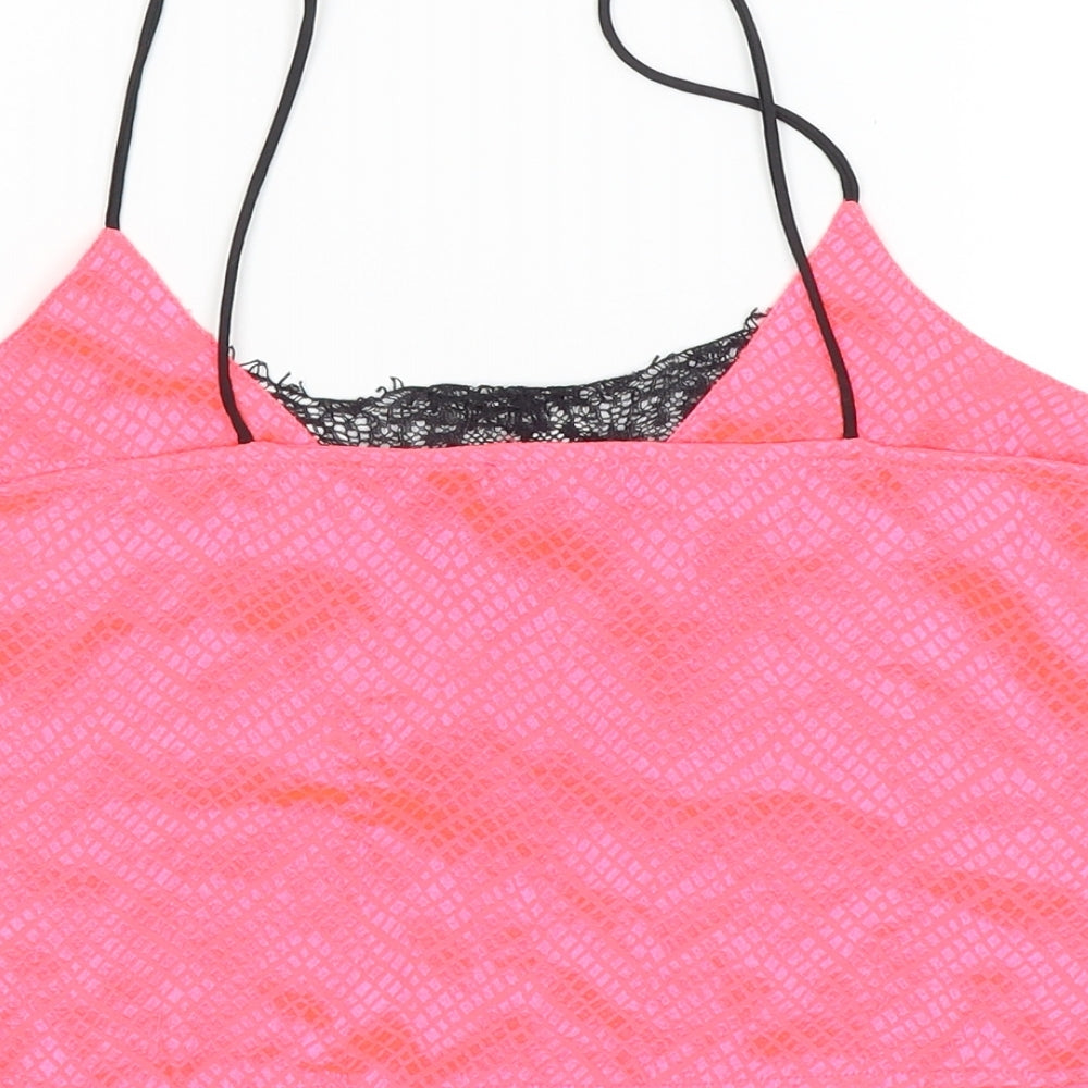 River Island Womens Pink   Cropped Tank Size S