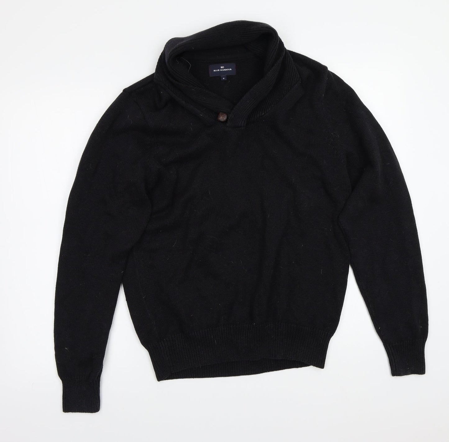 Marks and Spencer Mens Black   Pullover Jumper Size M