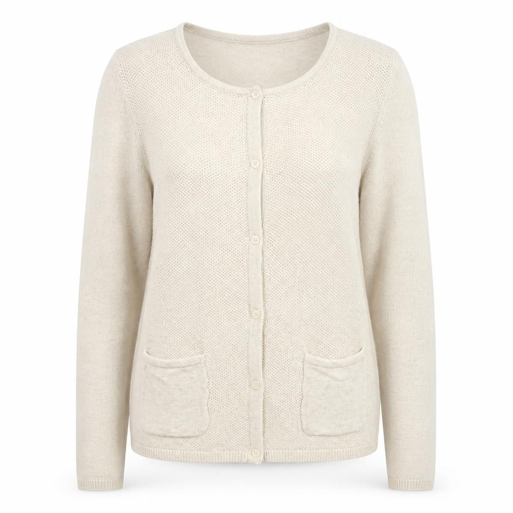 TEX Womens Beige   Cardigan Jumper Size 14