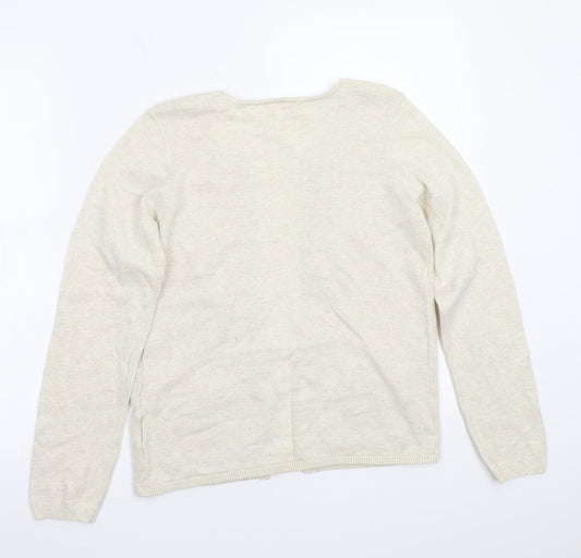 TEX Womens Beige   Cardigan Jumper Size 14