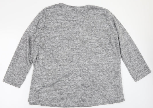 Cruz Womens Grey   Pullover Jumper One Size