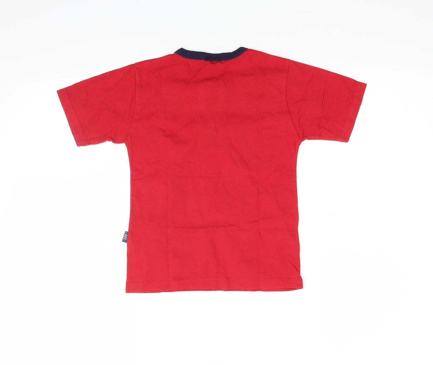 Alakazoo Boys Red  Jersey Basic T-Shirt Size 4 Years  - skateboard
