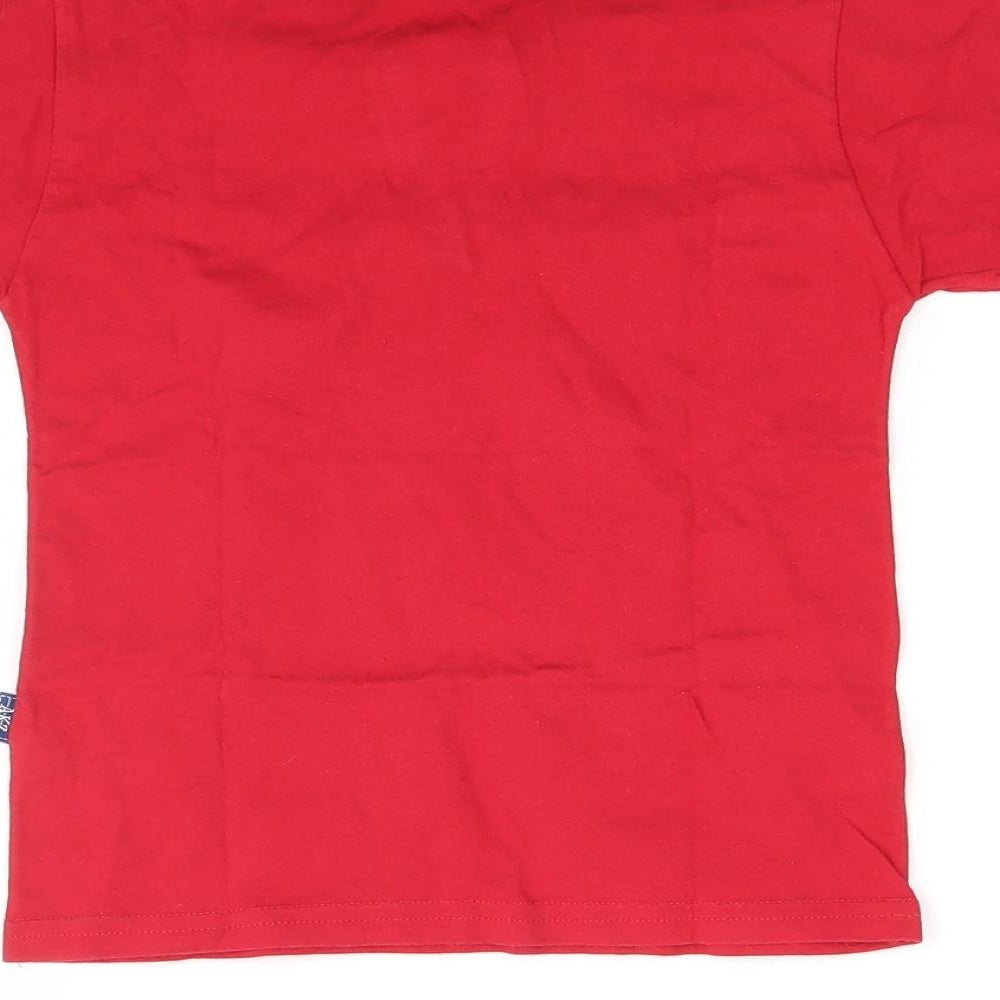 Alakazoo Boys Red  Jersey Basic T-Shirt Size 4 Years  - skateboard