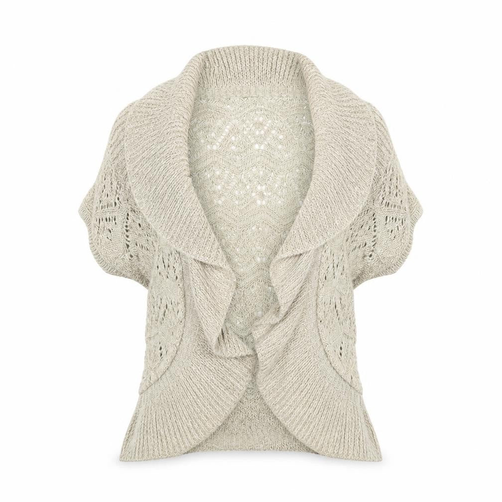 Soon Womens Beige   Wrap Jumper Size 14