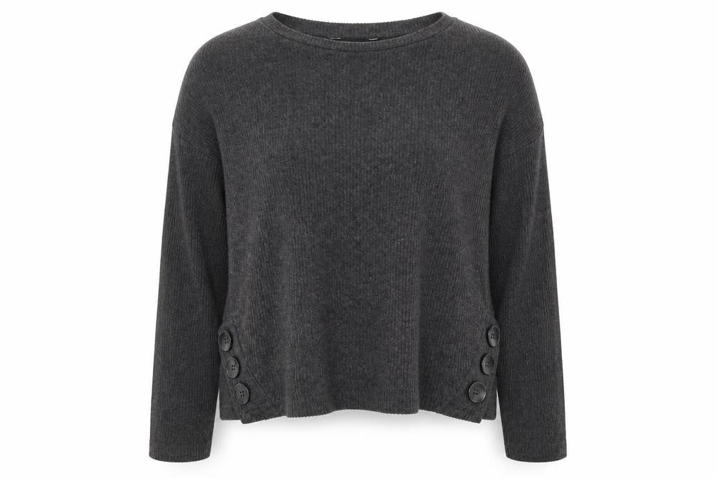 H&M Womens Grey  Knit Pullover Jumper Size M