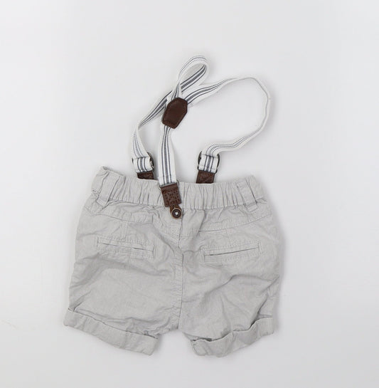 F&F Boys Grey   Cropped Trousers Size 6-9 Months