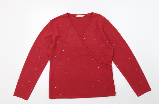 Award Womens Pink  Knit Pullover Jumper Size S