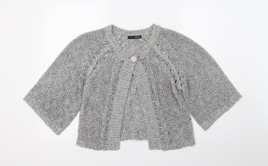 Moda Womens Grey  Knit Cardigan Jumper Size 10