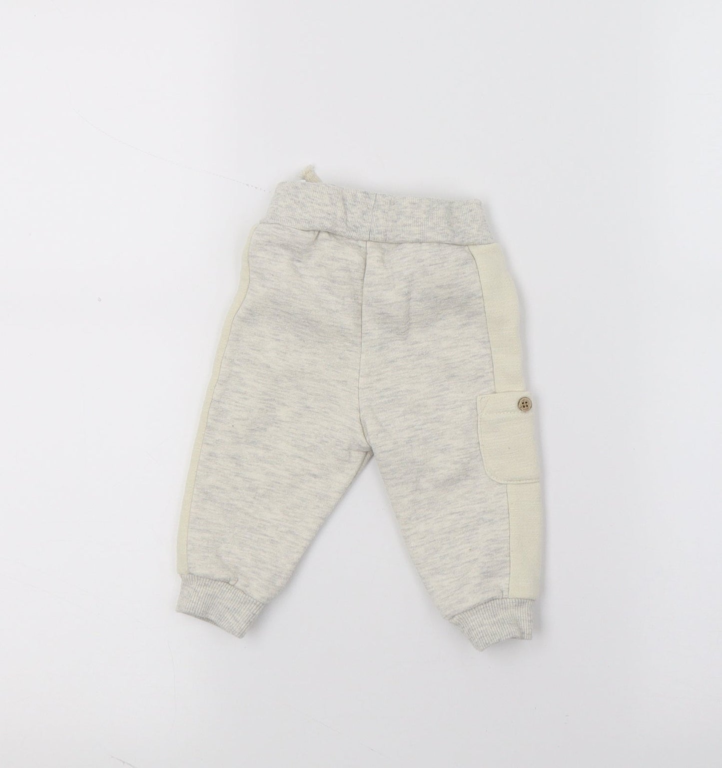 Primark Baby Grey  Jersey Jogger Trousers Size 3-6 Months  - Always smiling