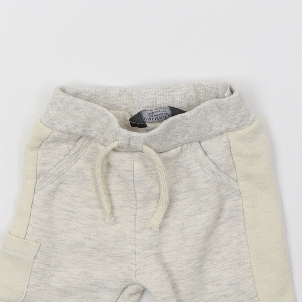 Primark Baby Grey  Jersey Jogger Trousers Size 3-6 Months  - Always smiling