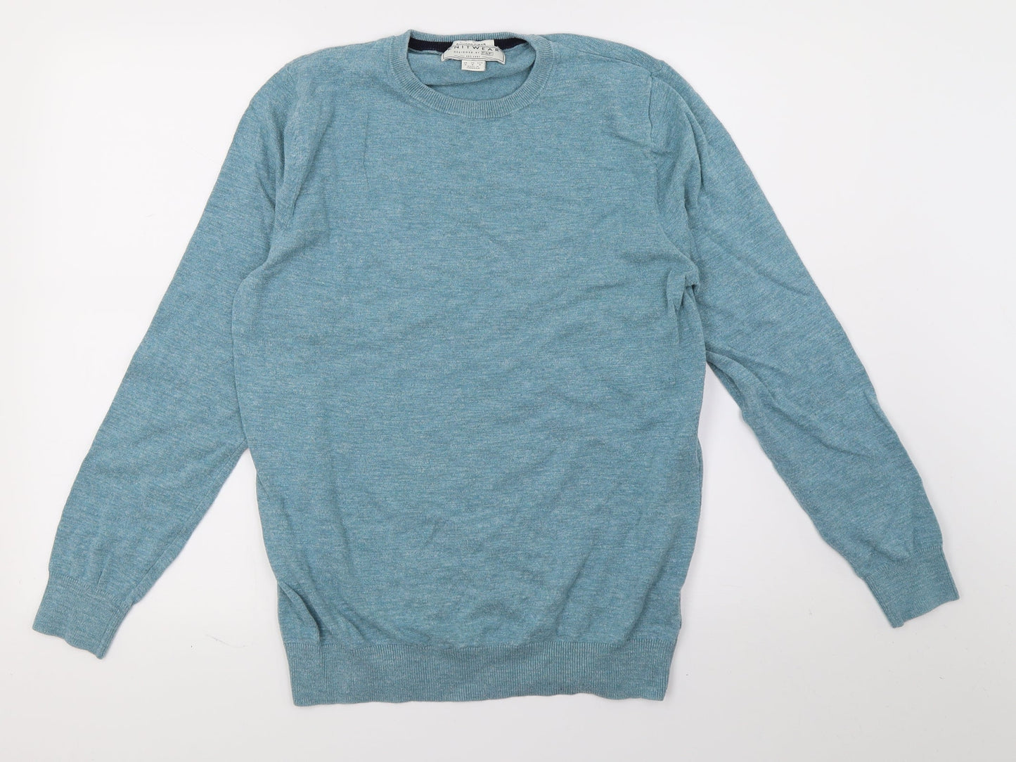 FF Mens Blue  Knit Pullover Jumper Size M