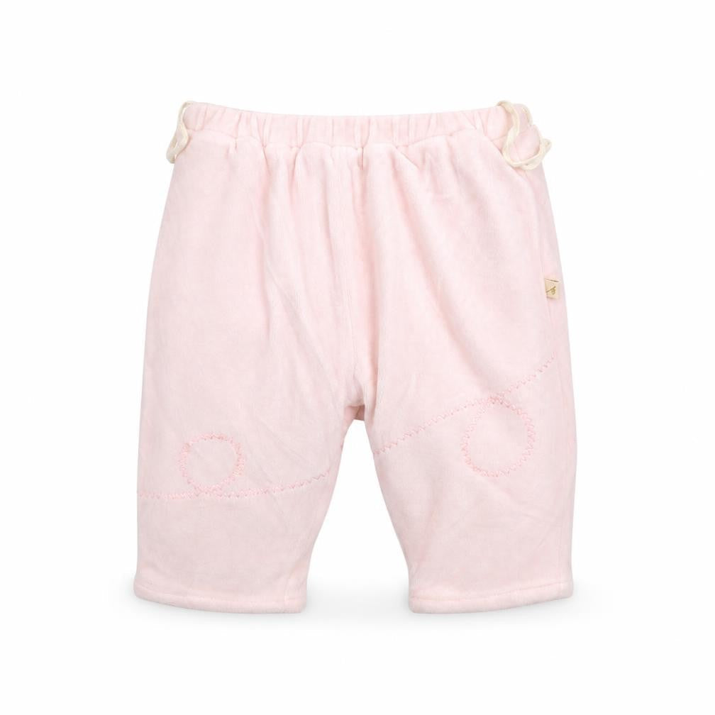 Front view of Baby Ayure Baby Pink sweatpants, size 6-9, Months