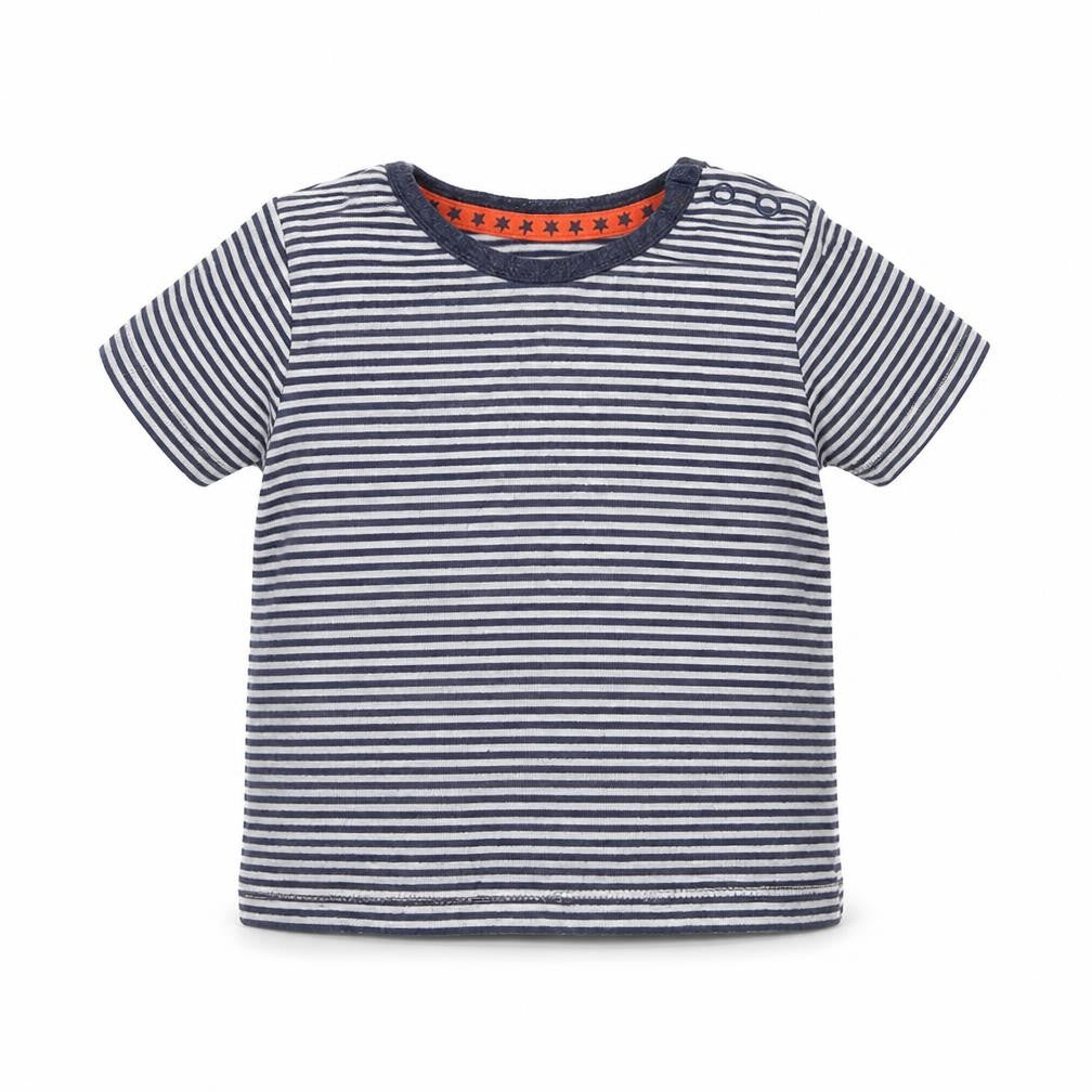 George Baby Grey Striped  Basic T-Shirt Size 6-9 Months