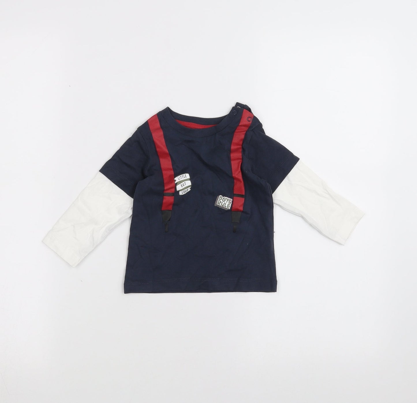 Nutmeg Baby Blue   Basic T-Shirt Size 6-9 Months