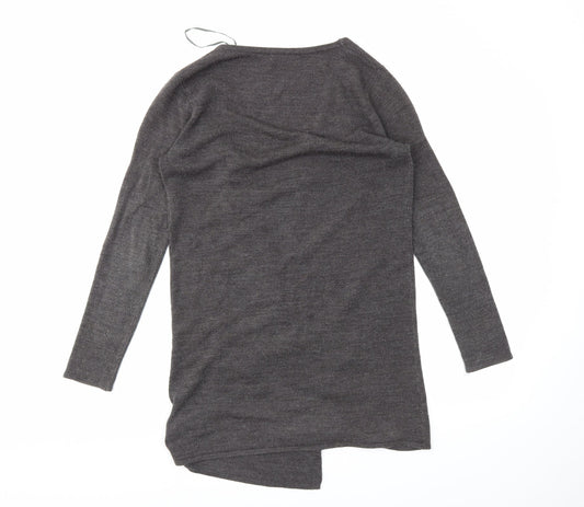 South Womens Grey   Wrap Jumper Size 8