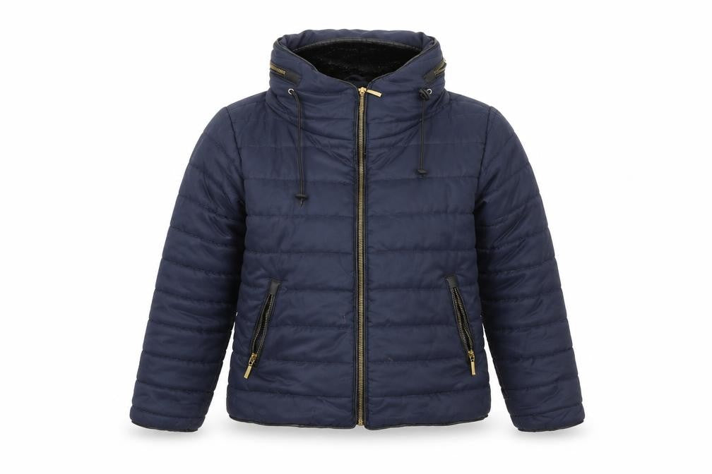 denim state Womens Blue   Puffer Jacket Coat Size S
