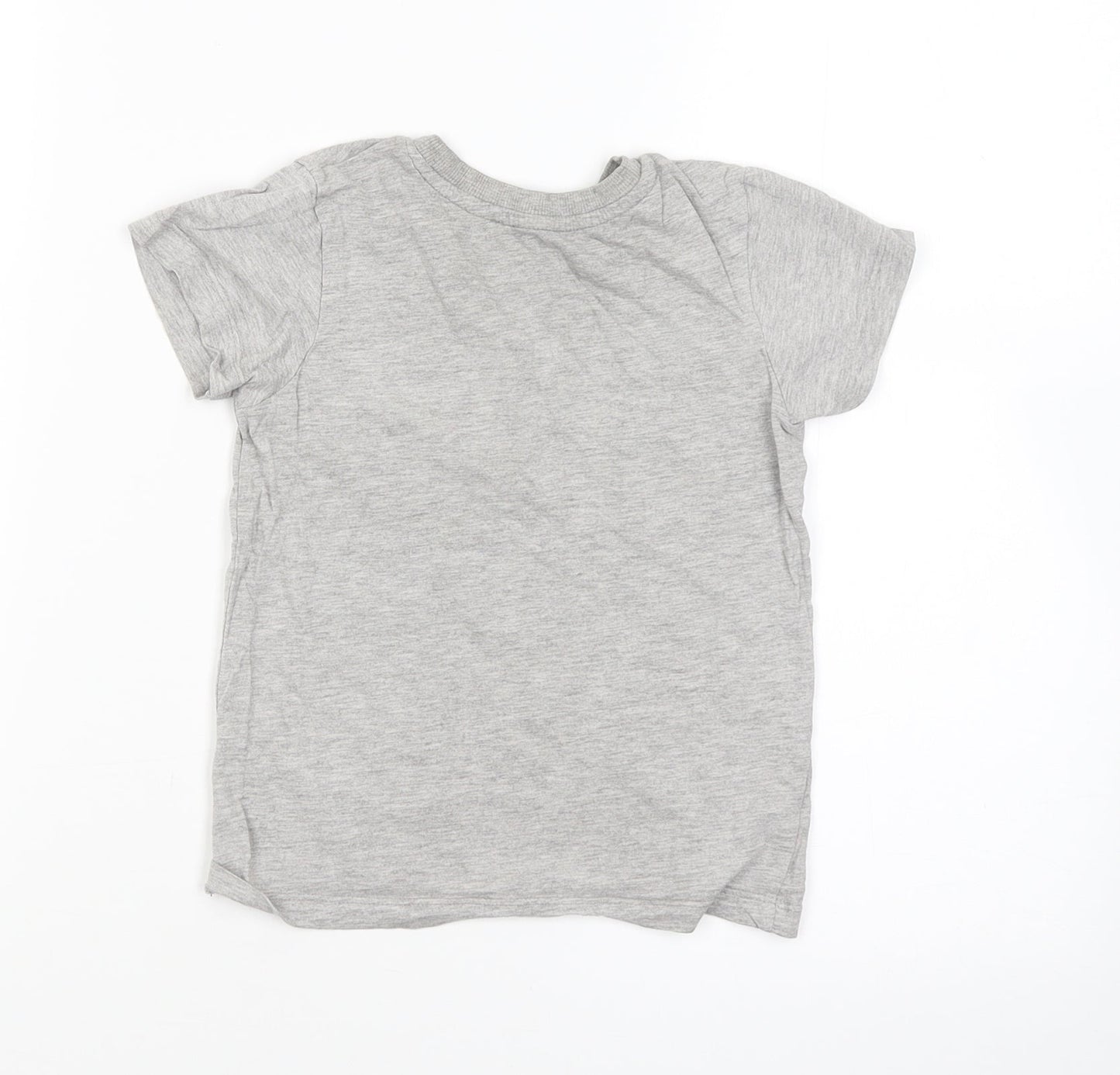 Preworn Boys Grey   Basic T-Shirt Size 3-4 Years