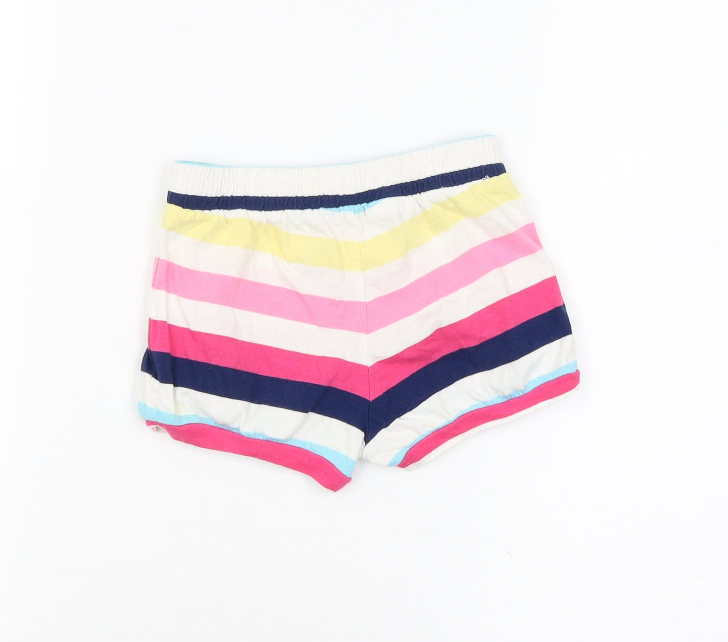 Baby GAP Girls White Striped  Boyfriend Shorts Size 3 Years